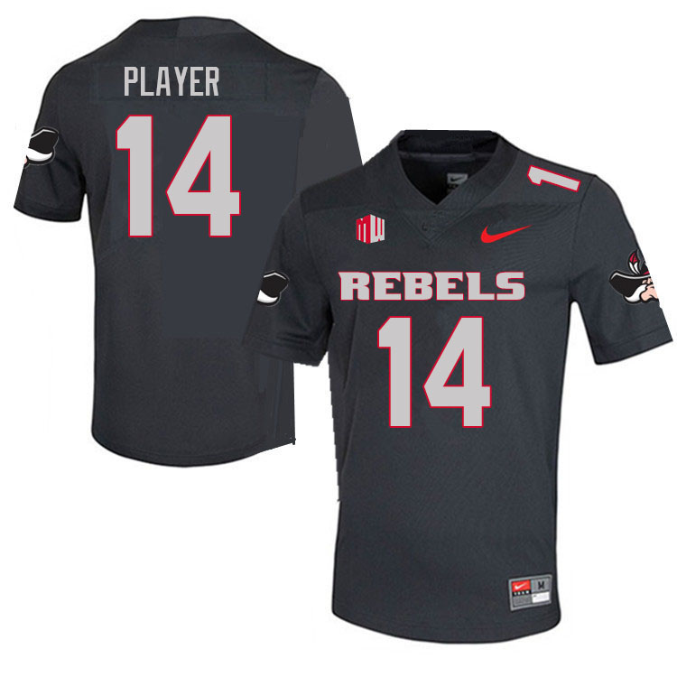 Men #14 Tyson Player UNLV Rebels College Football Jerseys Sale-Charcoal